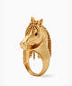 Kate Spade,WILD ONES horse ring,Gold