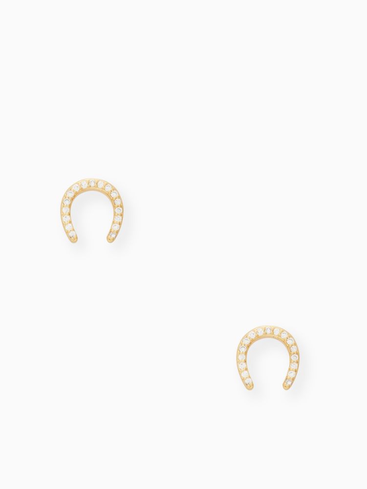Kate Spade,pave horseshoe studs,