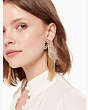 Kate Spade,HORSE STATEMENT EARR,Clear/Gold