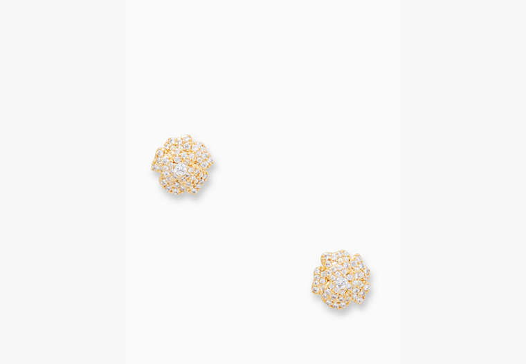 Kate Spade,that special sparkle mini studs,Clear/Gold