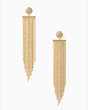 Kate Spade,GLIMMER SHIMMER STATEMENT EARRINGS,Clear/Gold
