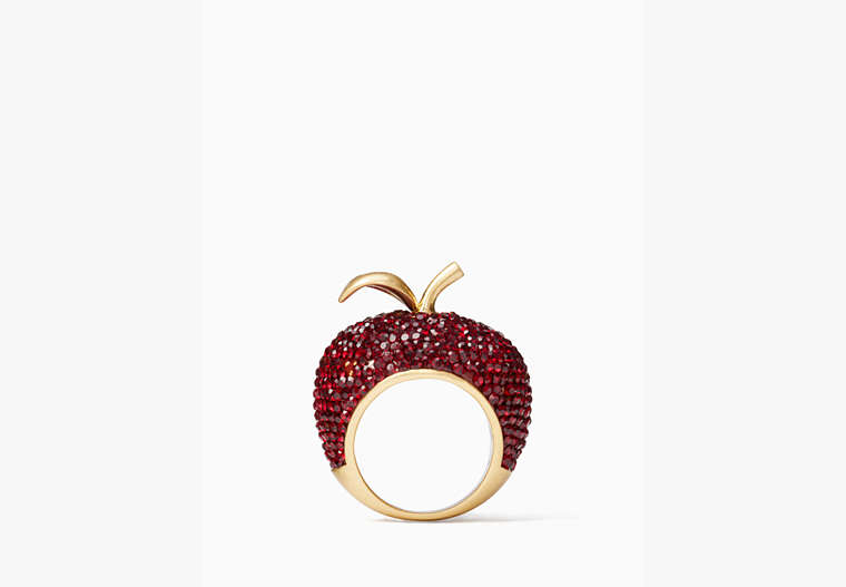 Kate Spade,dashing beauty apple ring,rings,Multi image number 0