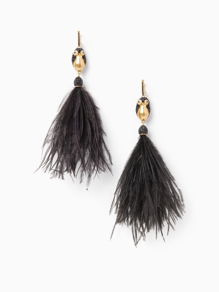 Dashing Beauty Penguin Tassel Earrings | Kate Spade New York