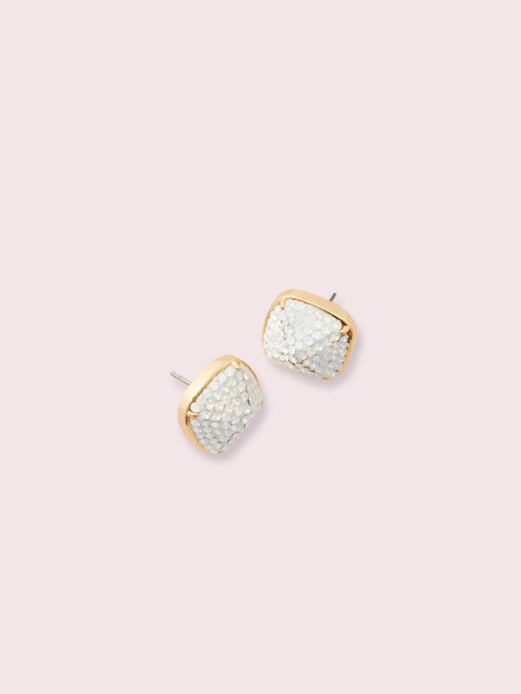 Opal Kate Spade Earrings Clay Pave Small Square Studs