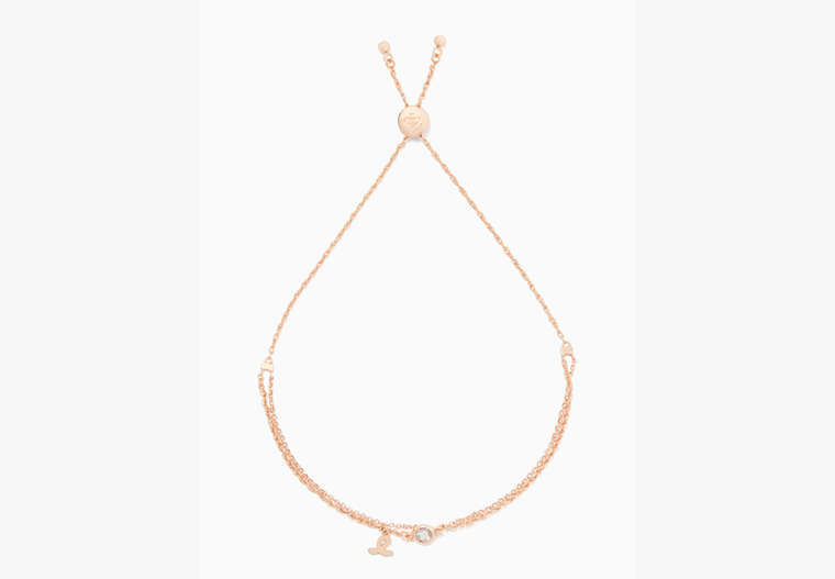 Kate Spade,one in a million e bracelet,Clear/Rose Gold