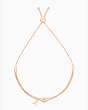 Kate Spade,one in a million R bracelet,Clear/Rose Gold