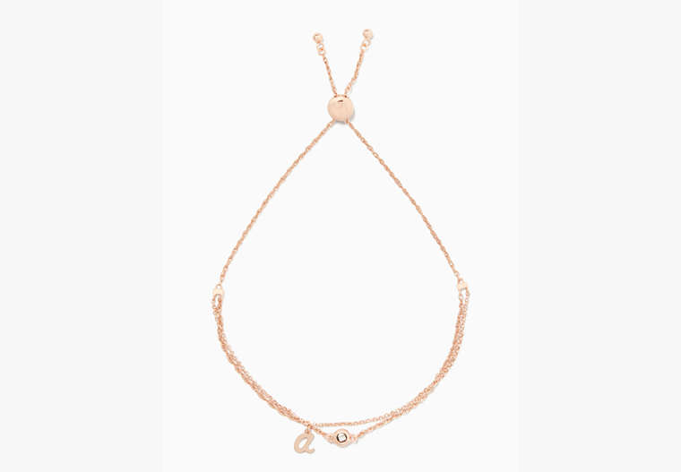 Kate Spade,one in a million a bracelet,Clear/Rose Gold