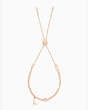 Kate Spade,one in a million h bracelet,Clear/Rose Gold