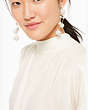 Kate Spade,razzle dazzle asymmetrical earrings,Yellow Sesame