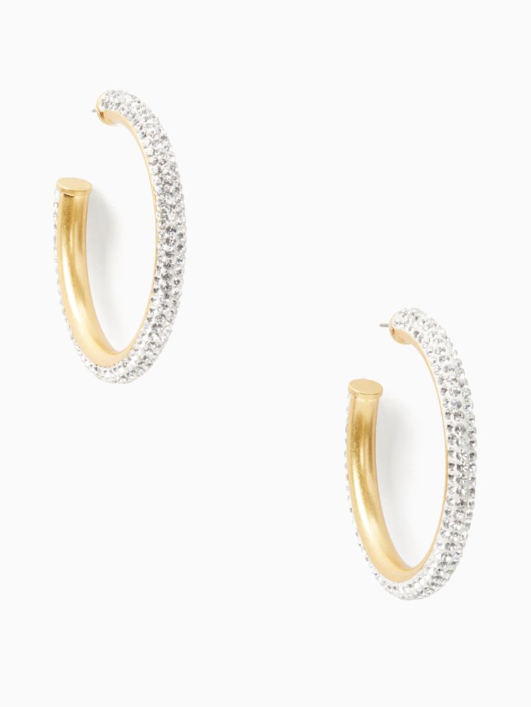 Kate Spade,RAZZLE DAZZLE HOOPS,Yellow Sesame