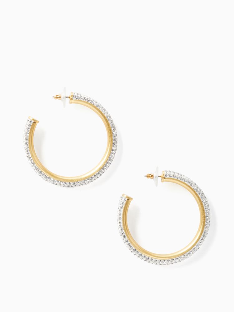 Kate Spade,RAZZLE DAZZLE HOOPS,Yellow Sesame