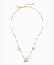 Kate Spade,DISCO PANSY SHORT SCATTER NECKLACE,Cream Multi