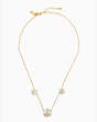 Kate Spade,DISCO PANSY SHORT SCATTER NECKLACE,Cream Multi