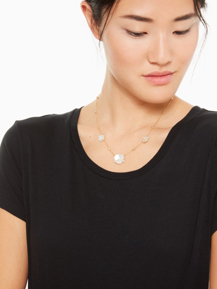 Disco Pansy Short Scatter Necklace, , Product