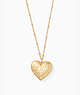 Kate Spade,my precious heart locket,Clear/Gold