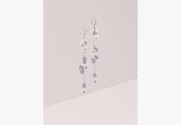 Kate Spade,full floret statement linear earrings,earrings,Atmosphere Multi