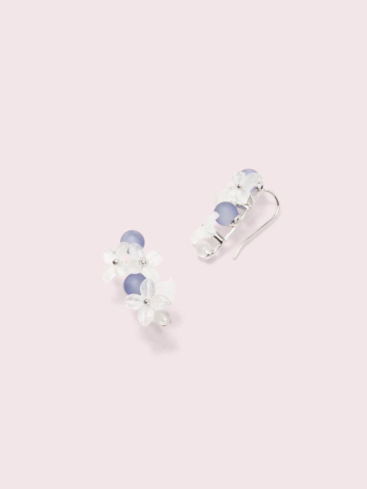 Kate Spade,full floret ear pins,earrings,Blue Multi