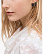 Kate Spade,heritage spade heart statement studs,earrings,Black / Glitter