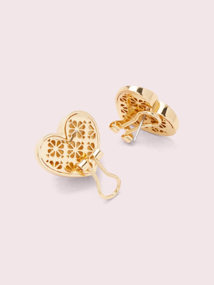 Heritage Spade Heart Statement Studs, , Product
