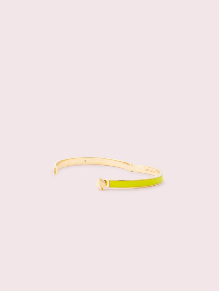 Kate Spade,heritage spade thin enamel bangle,bracelets,Flo Yellow