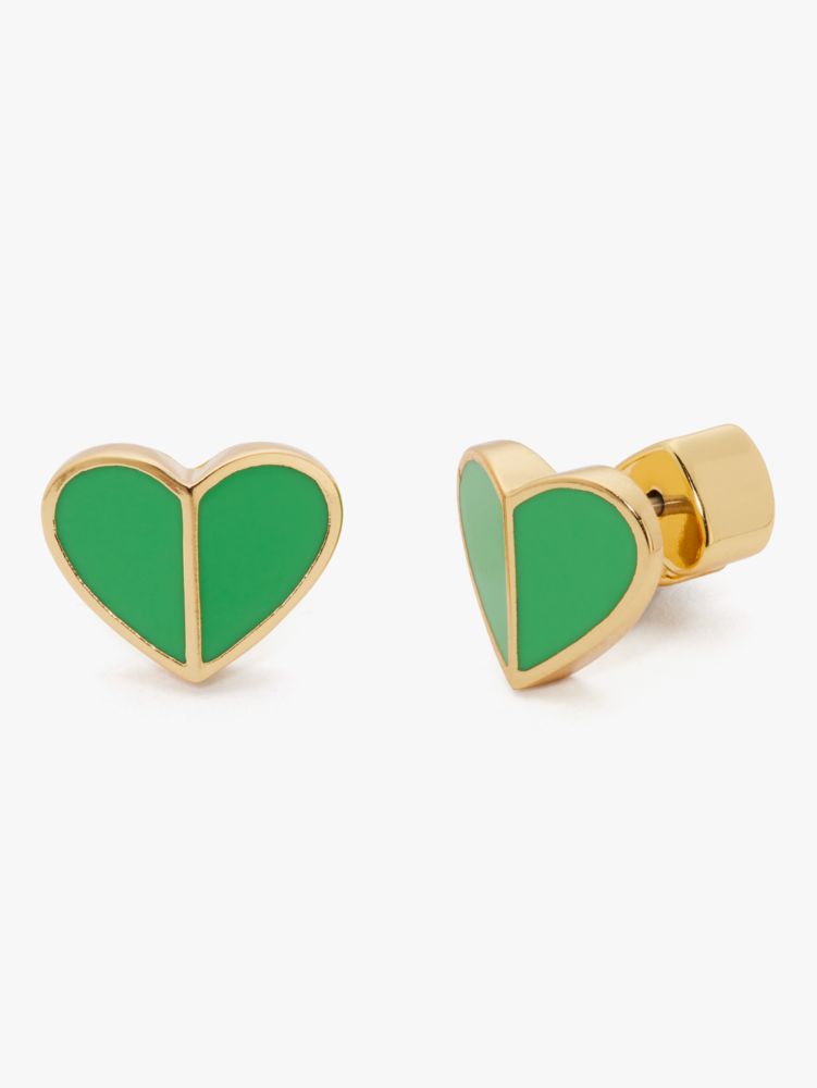 Kate Spade,Heritage Spade Small Heart Studs,