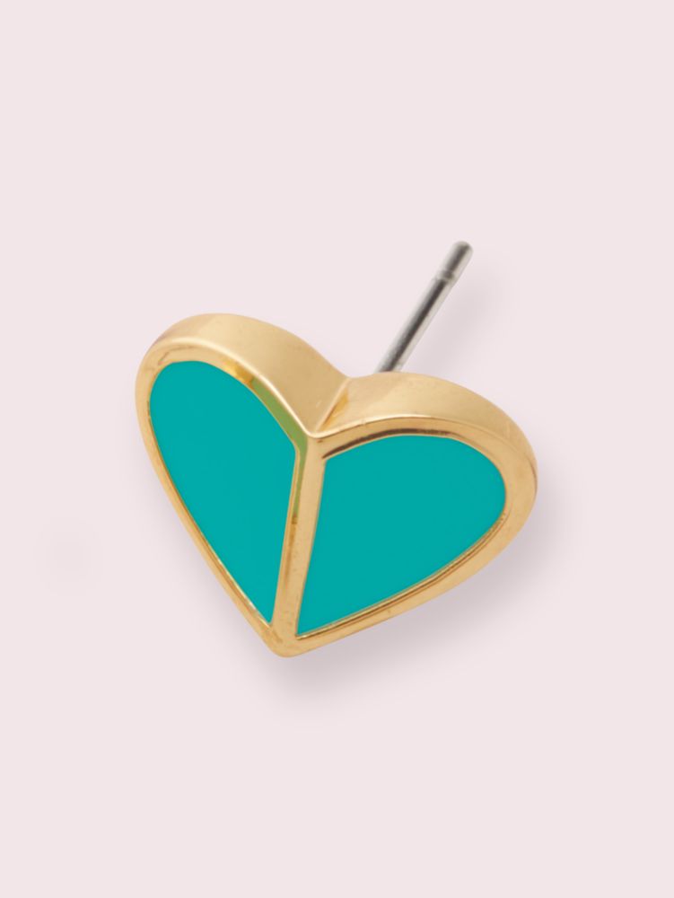 Kate Spade,Heritage Spade Small Heart Studs,