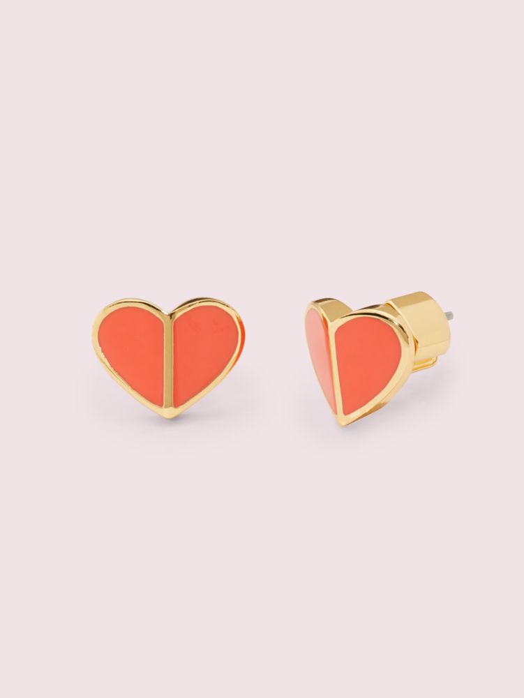 Heritage Spade Small Heart Studs Kate Spade GB