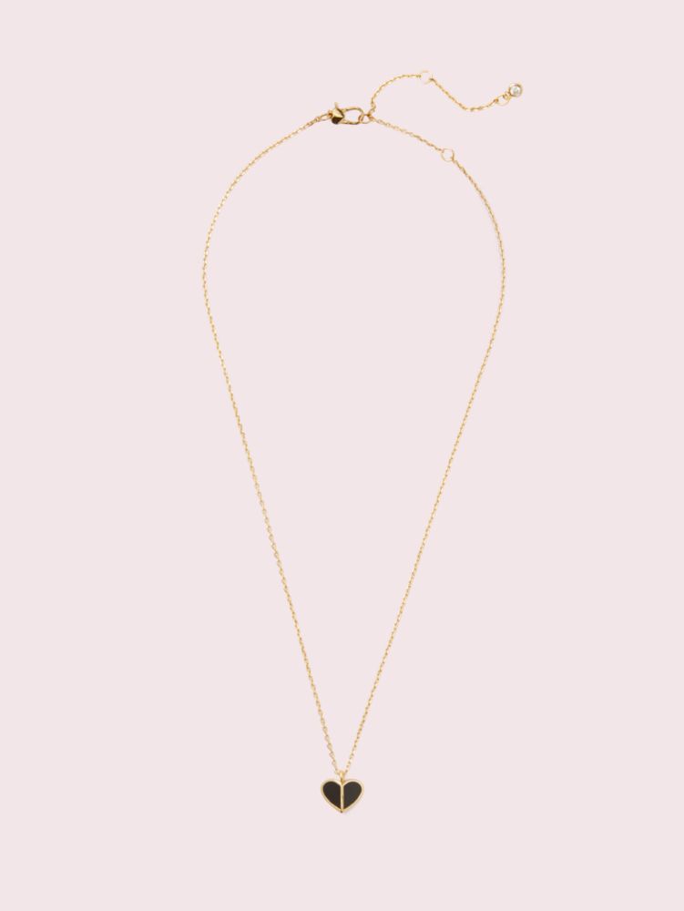 Kate Spade,Heritage Spade Enamel Heart Mini Pendant,