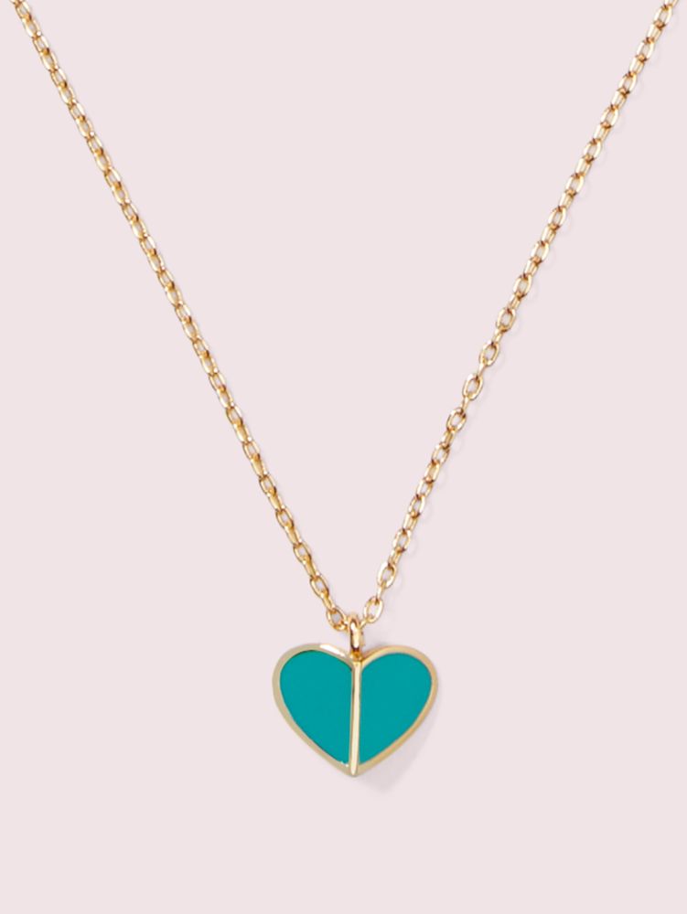 Kate spade deals enamel heart necklace