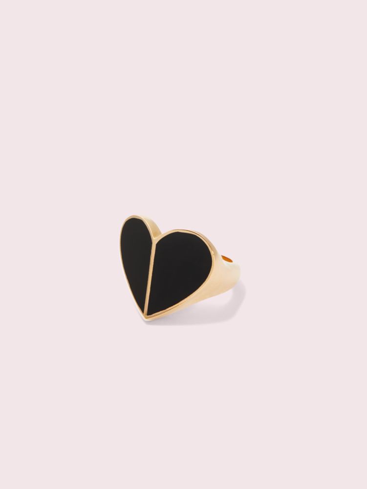 Heart Link Ring with Enamel – Heritage Jewelry New York