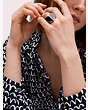Kate Spade,heritage spade enamel heart ring,rings,Black / Glitter