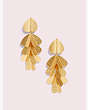 Kate Spade,metal petal statement earrings,Vbnt Canry