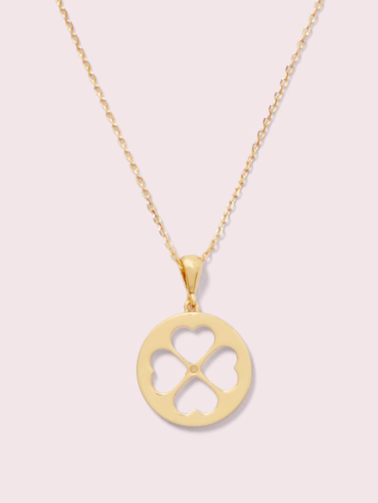 Kate Spade,Symbols Spade Floral Mini Pendant,