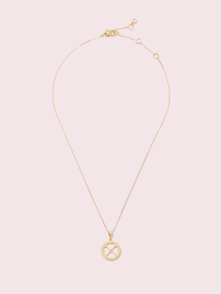 Kate Spade,Symbols Spade Floral Mini Pendant,