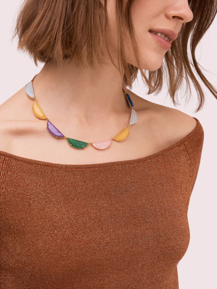 Stone hot sale collar necklace