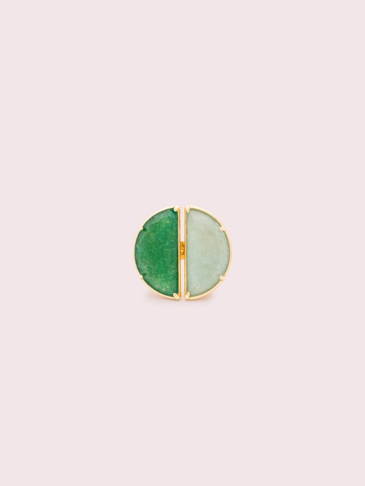 Kate Spade,Half Moon Split Scallop Statement Ring,