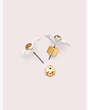 Kate Spade,into the bloom studs,earrings,White