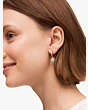 Kate Spade,that sparkle pavé mini hoops,earrings,Clear/Gold