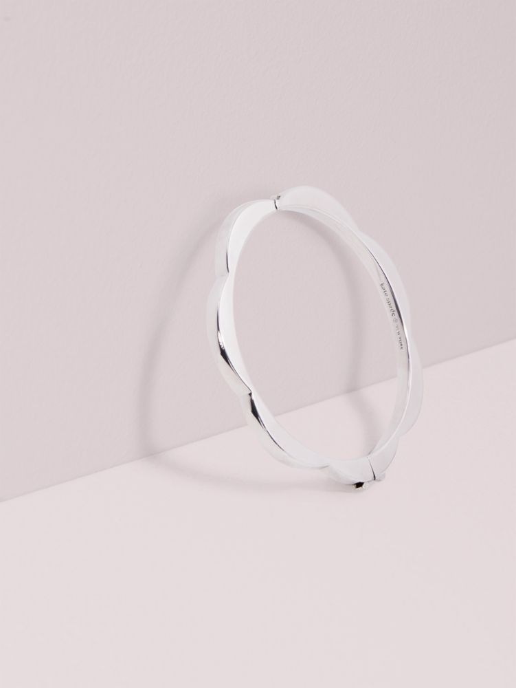 Sliced Scallops Hinge Bangle, , Product