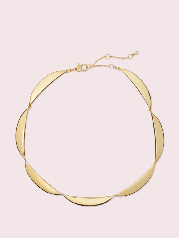 Kate Spade,sliced scallops collar necklace,