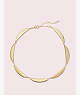 Kate Spade,sliced scallops collar necklace,Gold