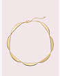 Kate Spade,sliced scallops collar necklace,Gold
