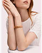 Kate Spade,sliced scallops small metal stretch bracelet,Pink Multi