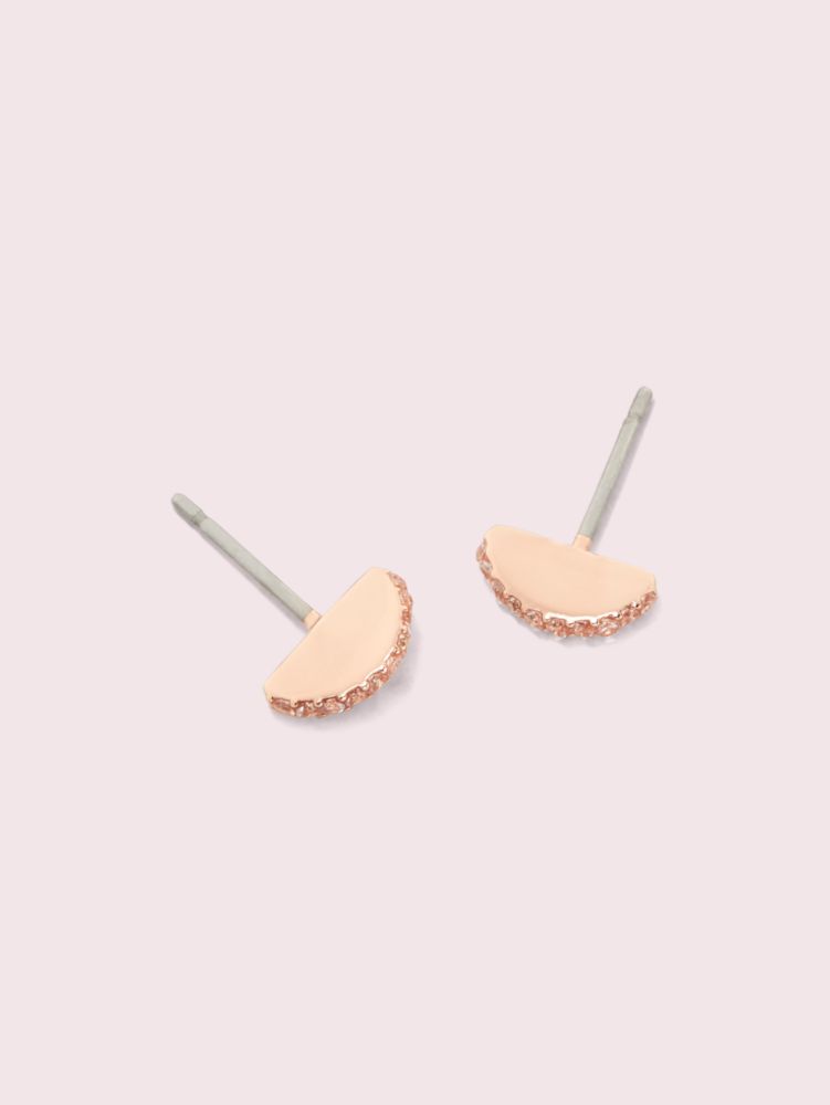 Kate Spade,Slender Scallops Mini Pavé Studs,