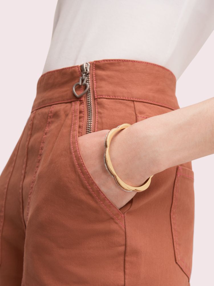 Slender Scallops Pavé Bangle Set, MULTI, Product