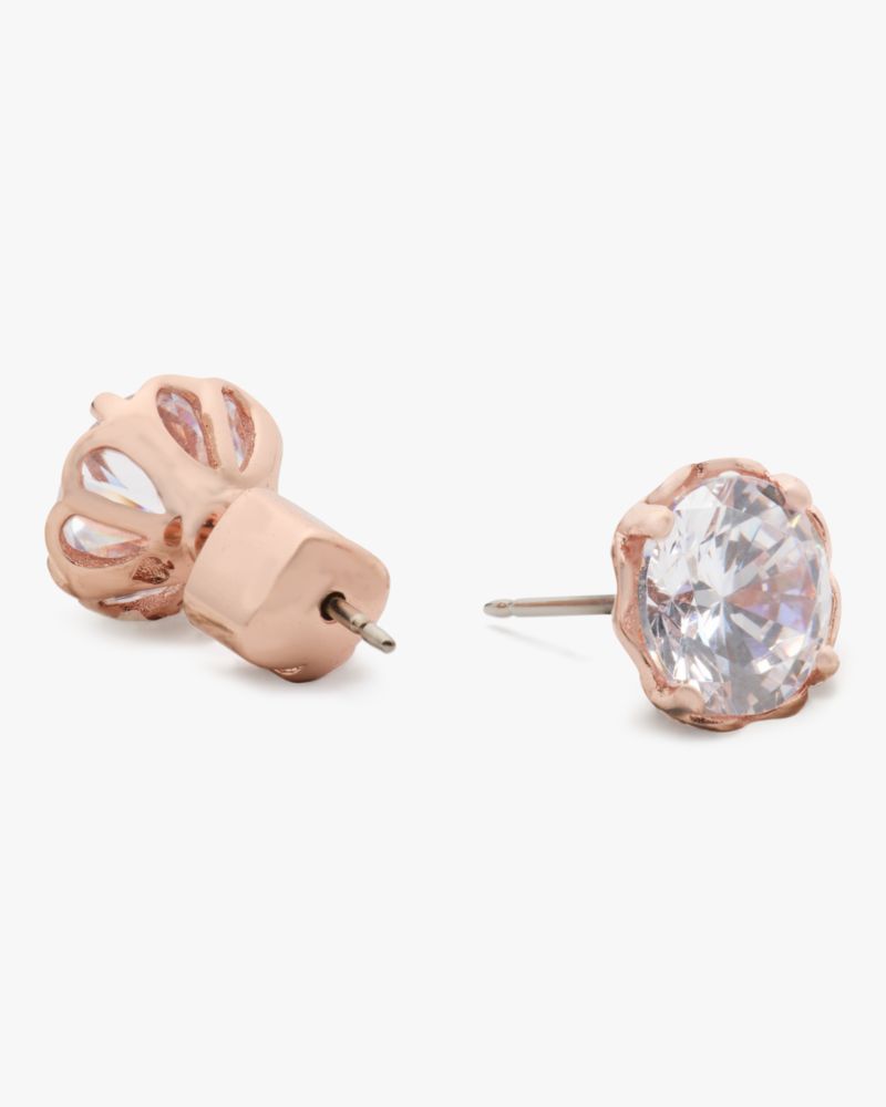 Kate Spade,That Sparkle Round Earrings,Studs,Cubic Zirconia,Crystal,Gem Embellishment,Rose Gold Plated,Day Party,