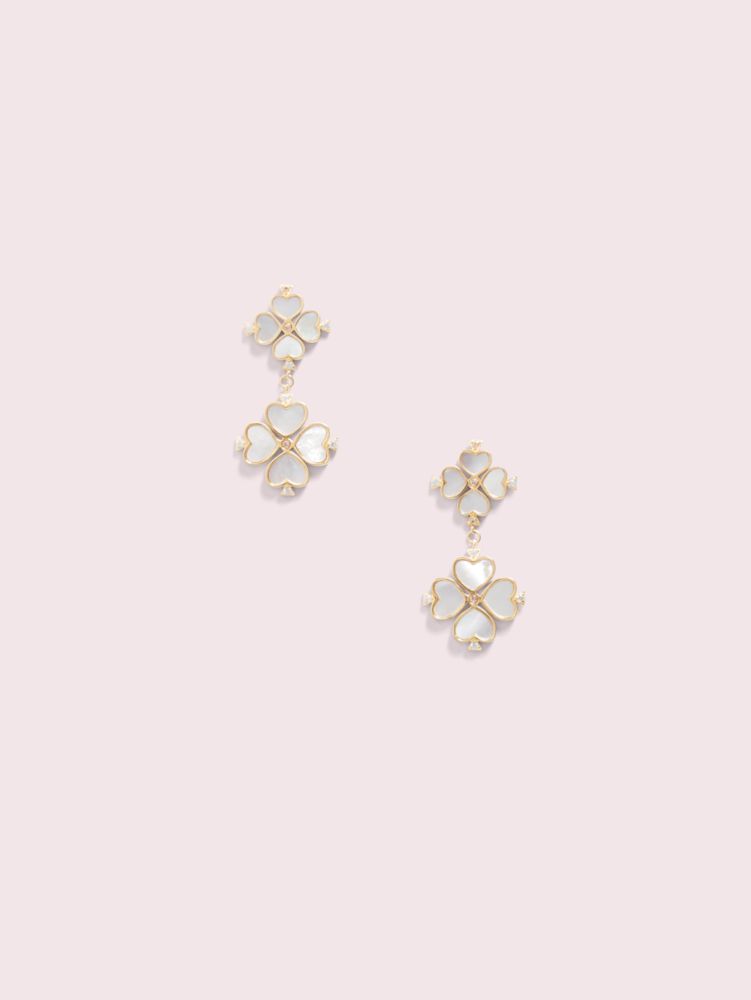 Buy KATE SPADE Legacy Logo Flower Stud Earrings, Gold-Toned Color Women