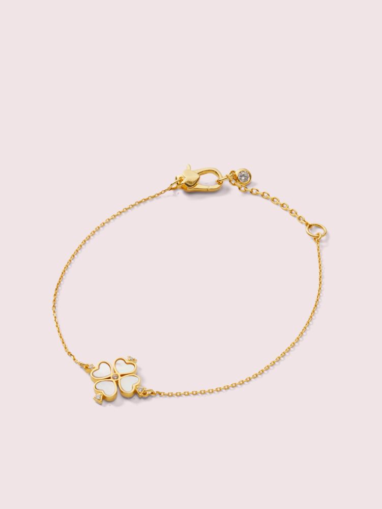 Kate Spade,Legacy Logo Spade Flower Solitaire Bracelet,