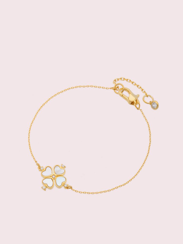 Kate Spade,Legacy Logo Spade Flower Solitaire Bracelet,