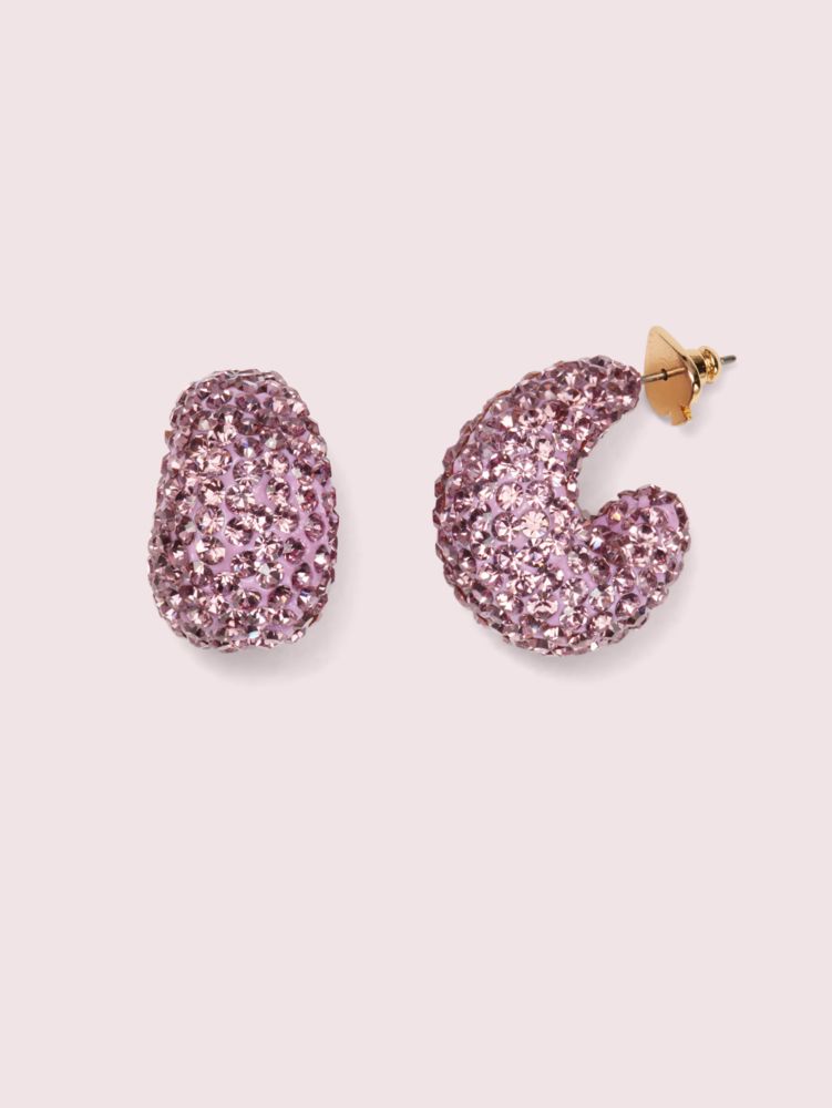 Kate Spade,adore-ables clay pavé mini hoops,earrings,